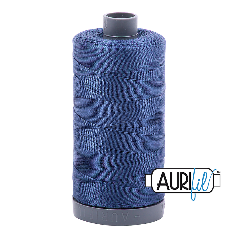 Aurifil Mako 28wt Cotton 750 m (820 yd.) spool - 2775 Steel Blue