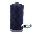 Aurifil Mako 28wt Cotton 750 m (820 yd.) spool - 2785 Very Dark Navy