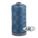 Aurifil Mako 28wt Cotton 750 m (820 yd.) spool - 4644 Smoke Blue