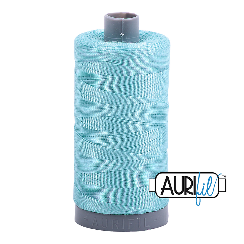 Aurifil Mako 28wt Cotton 750 m (820 yd.) spool - 5006 Light Turquoise