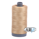 Aurifil Mako 28wt Cotton 750 m (820 yd.) spool - 5010 Blonde Beige