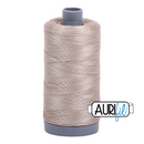 Aurifil Mako 28wt Cotton 750 m (820 yd.) spool - 5011 Rope Beige