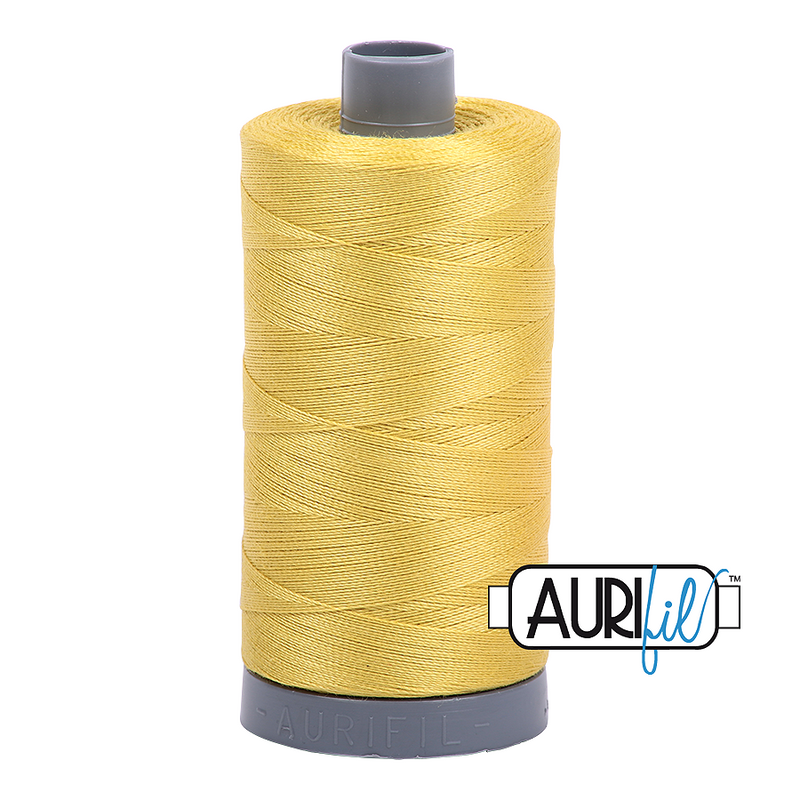 Aurifil Mako 28wt Cotton 750 m (820 yd.) spool - 5015 Gold Yellow