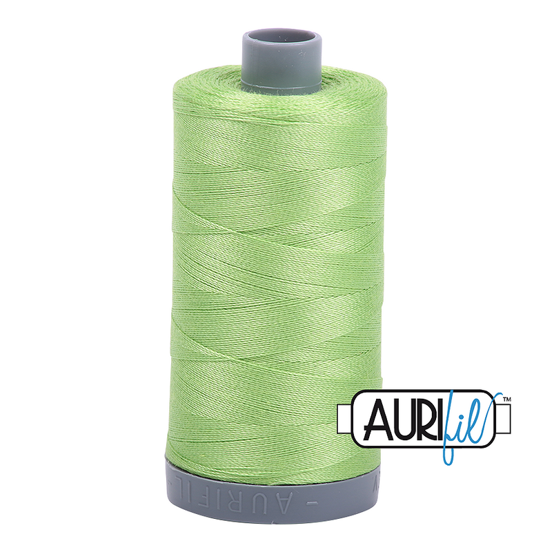 Aurifil Mako 28wt Cotton 750 m (820 yd.) spool - 5017 Shining Green