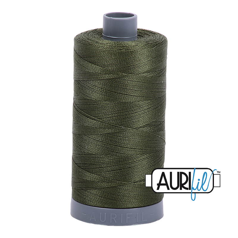 Aurifil Mako 28wt Cotton 750 m (820 yd.) spool - 5023 Medium Green