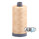 Aurifil Mako 28wt Cotton 750 m (820 yd.) spool - 6001 Light Caramel