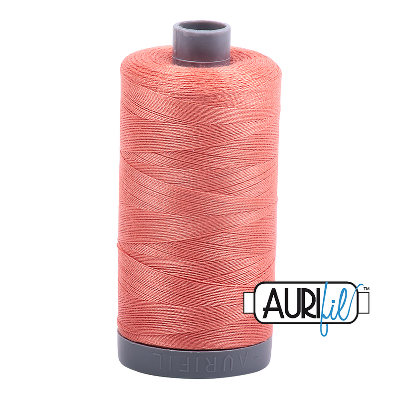 Aurifil Mako 28wt Cotton 750 m (820 yd.) spool - 6729 Tangerine Dream