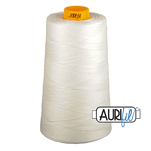 Aurifil Mako 40wt 3-ply Cotton 3000 m (3250 yd.) cone - 2021 Natural White<br><font color = red>Please note, this thread is not available in-store, but will be ordered for you.</font>