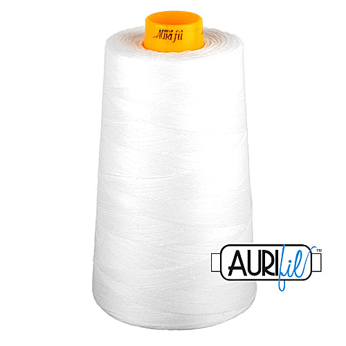 Aurifil Mako 40wt 3-ply Cotton 3000 m (3250 yd.) cone - 2024 White<br><font color = red>Please note, this thread is not available in-store, but will be ordered for you.</font>