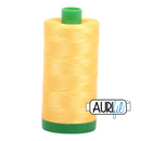 Aurifil Mako 40wt 2-ply Cotton 1000 m (1094 yd.) spool - 1135 Pale Yellow