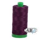 Aurifil Mako 40wt 2-ply Cotton 1000 m (1094 yd.) spool - 1240 Very Dark Eggplant