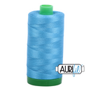Aurifil Mako 40wt 2-ply Cotton 1000 m (1094 yd.) spool - 1320 Bright Teal