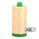Aurifil Mako 40wt 2-ply Cotton 1000 m (1094 yd.) spool - 2130 Medium Butter