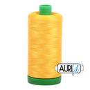 Aurifil Mako 40wt 2-ply Cotton 1000 m (1094 yd.) spool - 2135 Yellow