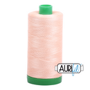 Aurifil Mako 40wt 2-ply Cotton 1000 m (1094 yd.) spool - 2205 Apricot