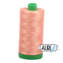 Aurifil Mako 40wt 2-ply Cotton 1000 m (1094 yd.) spool - 2215 Peach