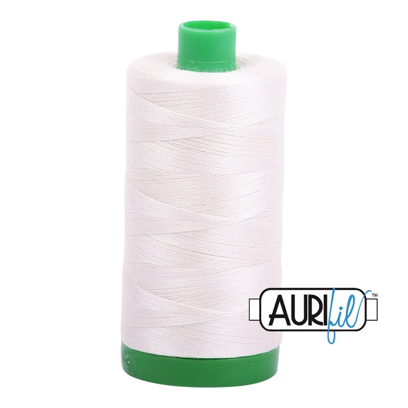 Aurifil Mako 40wt 2-ply Cotton 1000 m (1094 yd.) spool - 2311 Muslin