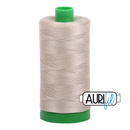 Aurifil Mako 40wt 2-ply Cotton 1000 m (1094 yd.) spool - 2324 Stone