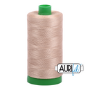 Aurifil Mako 40wt 2-ply Cotton 1000 m (1094 yd.) spool - 2326 Sand