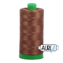 Aurifil Mako 40wt 2-ply Cotton 1000 m (1094 yd.) spool - 2372 Dark Antique Gold
