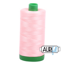 Aurifil Mako 40wt 2-ply Cotton 1000 m (1094 yd.) spool - 2415 Blush
