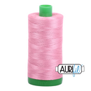 Aurifil Mako 40wt 2-ply Cotton 1000 m (1094 yd.) spool - 2430 Antique Rose