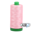 Aurifil Mako 40wt 2-ply Cotton 1000 m (1094 yd.) spool - 2437 Light Peony