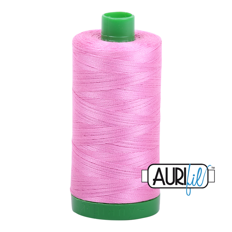 Aurifil Mako 40wt 2-ply Cotton 1000 m (1094 yd.) spool - 2479 Medium Orchid