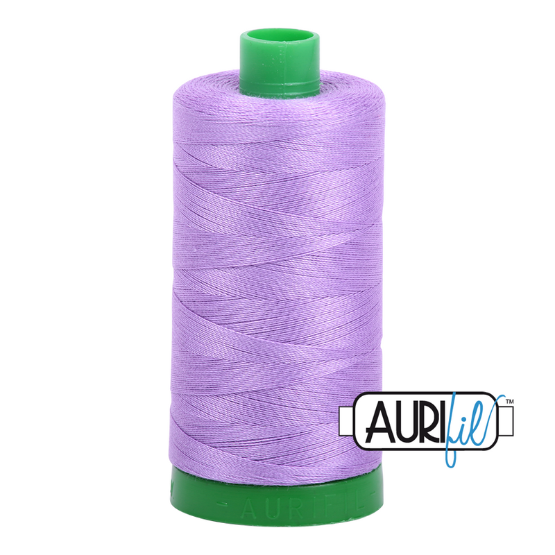 Aurifil Mako 40wt 2-ply Cotton 1000 m (1094 yd.) spool - 2520 Violet