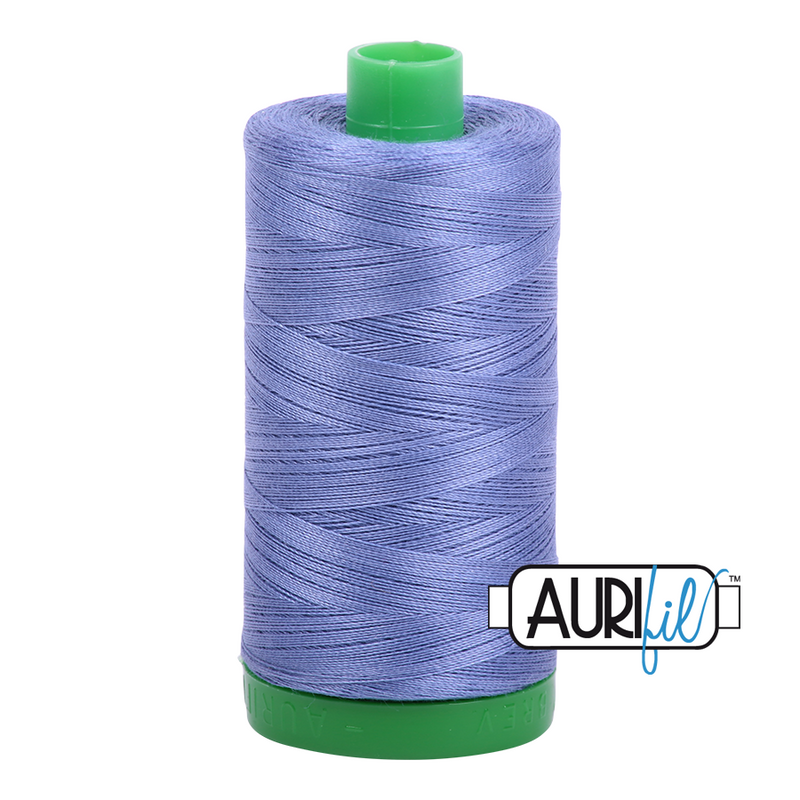 Aurifil Mako 40wt 2-ply Cotton 1000 m (1094 yd.) spool - 2525 Dusty Blue Violet