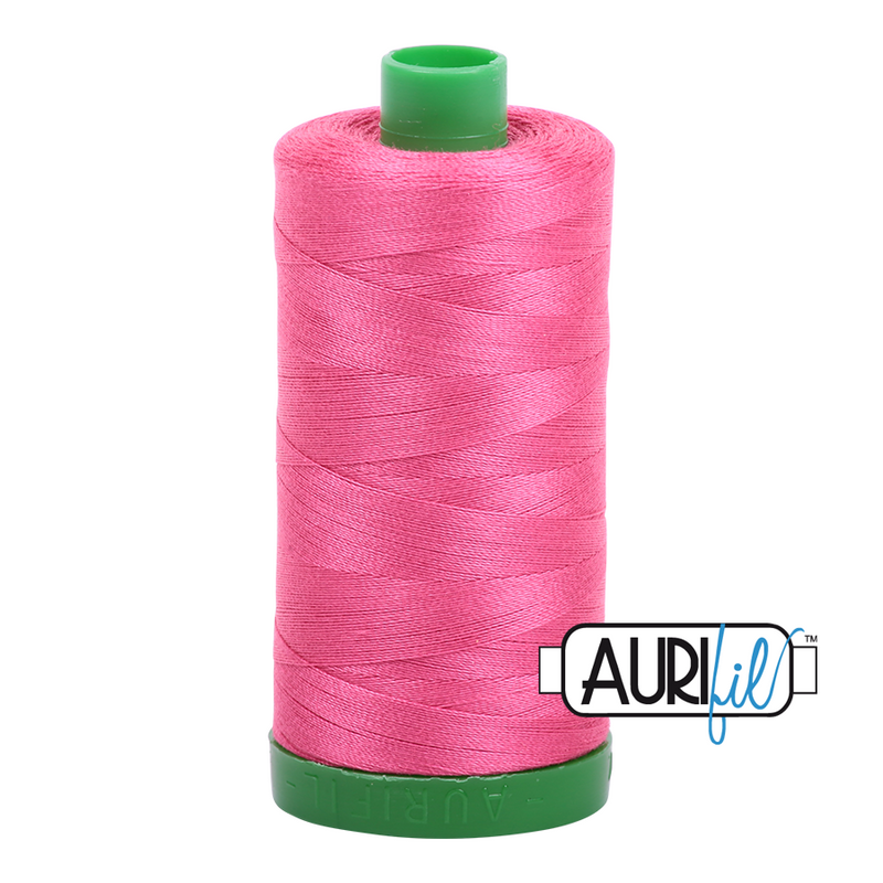 Aurifil Mako 40wt 2-ply Cotton 1000 m (1094 yd.) spool - 2530 Blossom Pink