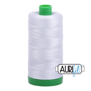 Aurifil Mako 40wt 2-ply Cotton 1000 m (1094 yd.) spool - 2600 Dove