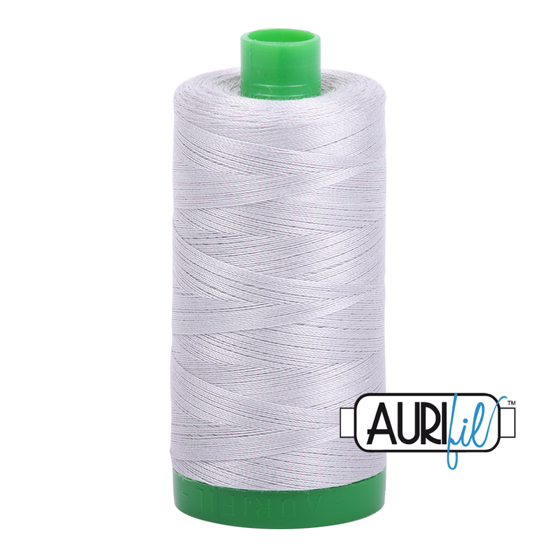 Aurifil Mako 40wt 2-ply Cotton 1000 m (1094 yd.) spool - 2615 Aluminium
