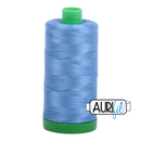 Aurifil Mako 40wt 2-ply Cotton 1000 m (1094 yd.) spool - 2725 Light Wedgewood