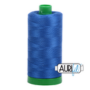 Aurifil Mako 40wt 2-ply Cotton 1000 m (1094 yd.) spool - 2735 Medium Blue