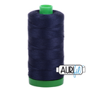 Aurifil Mako 40wt 2-ply Cotton 1000 m (1094 yd.) spool - 2785 Very Dark Navy