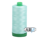 Aurifil Mako 40wt 2-ply Cotton 1000 m (1094 yd.) spool - 2835 Medium Mint