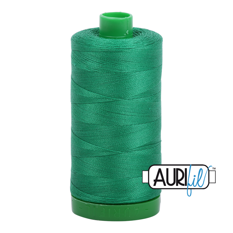 Aurifil Mako 40wt 2-ply Cotton 1000 m (1094 yd.) spool - 2870 Green