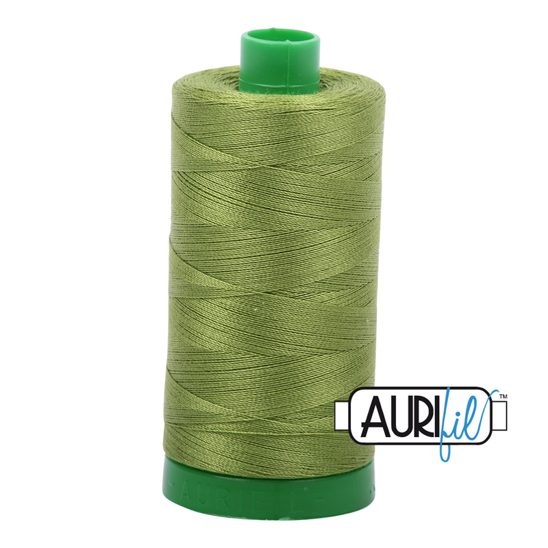 Aurifil Mako 40wt 2-ply Cotton 1000 m (1094 yd.) spool - 2888 Fern Green