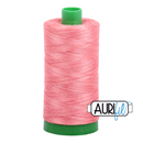 Aurifil Mako 40wt 2-ply Cotton 1000 m (1094 yd.) spool - 4250 Flamingo