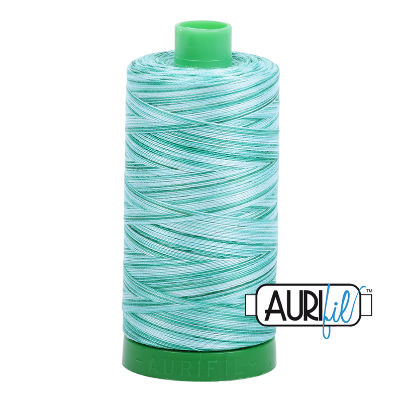 Aurifil Mako 40wt 2-ply Cotton 1000 m (1094 yd.) spool - 4662 Creme de Menthe