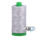 Aurifil Mako 40wt 2-ply Cotton 1000 m (1094 yd.) spool - 4670 Silver Fox