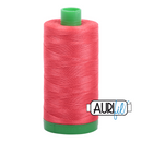 Aurifil Mako 40wt 2-ply Cotton 1000 m (1094 yd.) spool - 5002 Medium Red