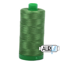 Aurifil Mako 40wt 2-ply Cotton 1000 m (1094 yd.) spool - 5018 Dark Grass Green