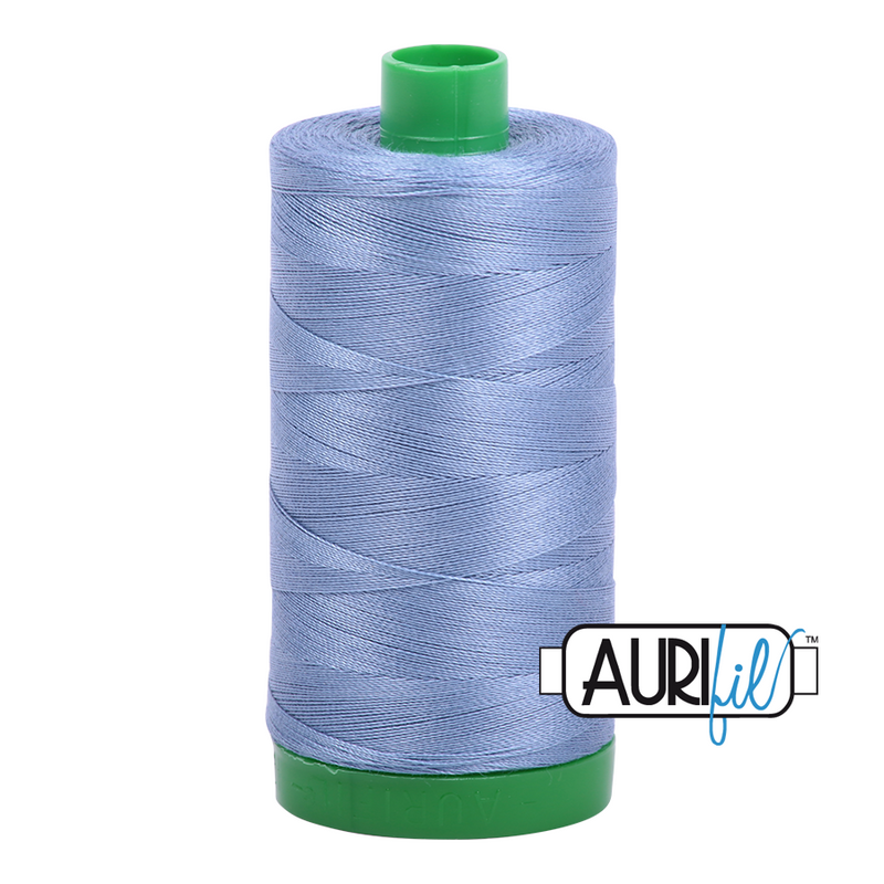 Aurifil Mako 40wt 2-ply Cotton 1000 m (1094 yd.) spool - 6720 Slate