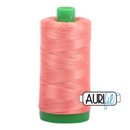 Aurifil Mako 40wt 2-ply Cotton 1000 m (1094 yd.) spool - 6729 Tangerine Dream
