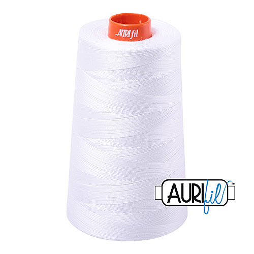 Aurifil Mako 50wt Cotton 5900 m (6452 yd.) cone - 2024 White