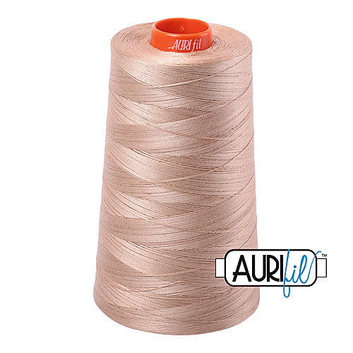 Aurifil Mako 50wt Cotton 5900 m (6452 yd.) cone - 2314 Beige