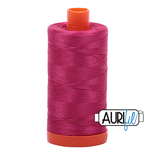 Aurifil Mako 50wt Cotton 1300 m (1422 yd.) spool - 1100 Red Plum<br>