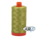 Aurifil Mako 50wt Cotton 1300 m (1422 yd.) spool - 1147 Light Leaf Green<br>